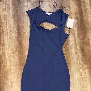 Elegant Navy Blue Women's Dress